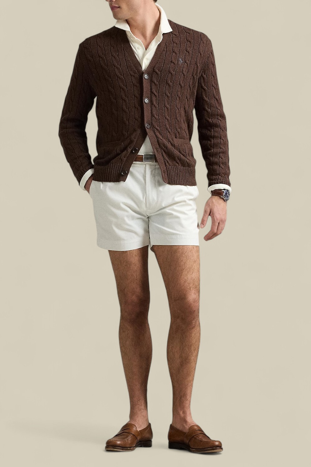 תמונת כל הלוק של קרדיגן כותנה